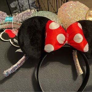Disney Red and Black Minnie Mouse Ears Headband